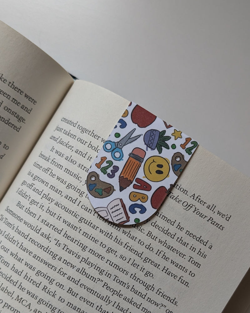Teacher Patterned Magnetic Bookmark