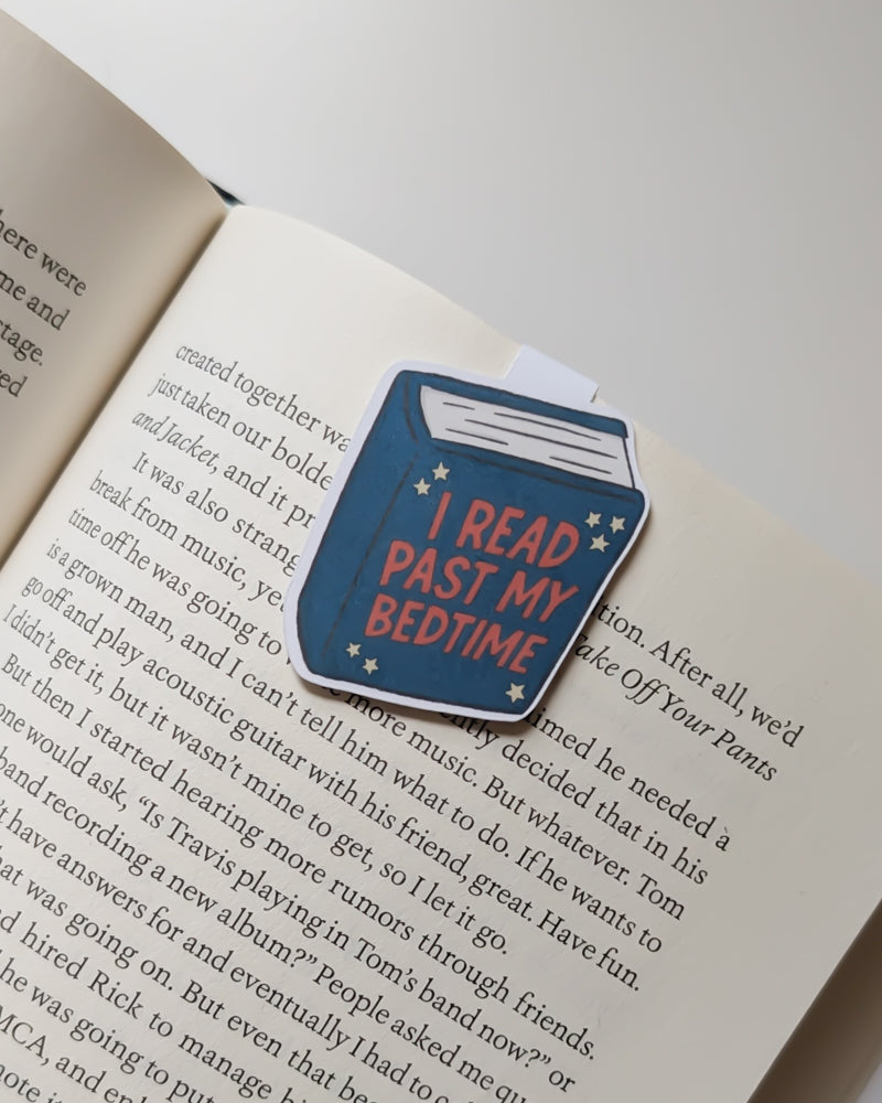 I Read Past My Bedtime Magnetic Bookmark