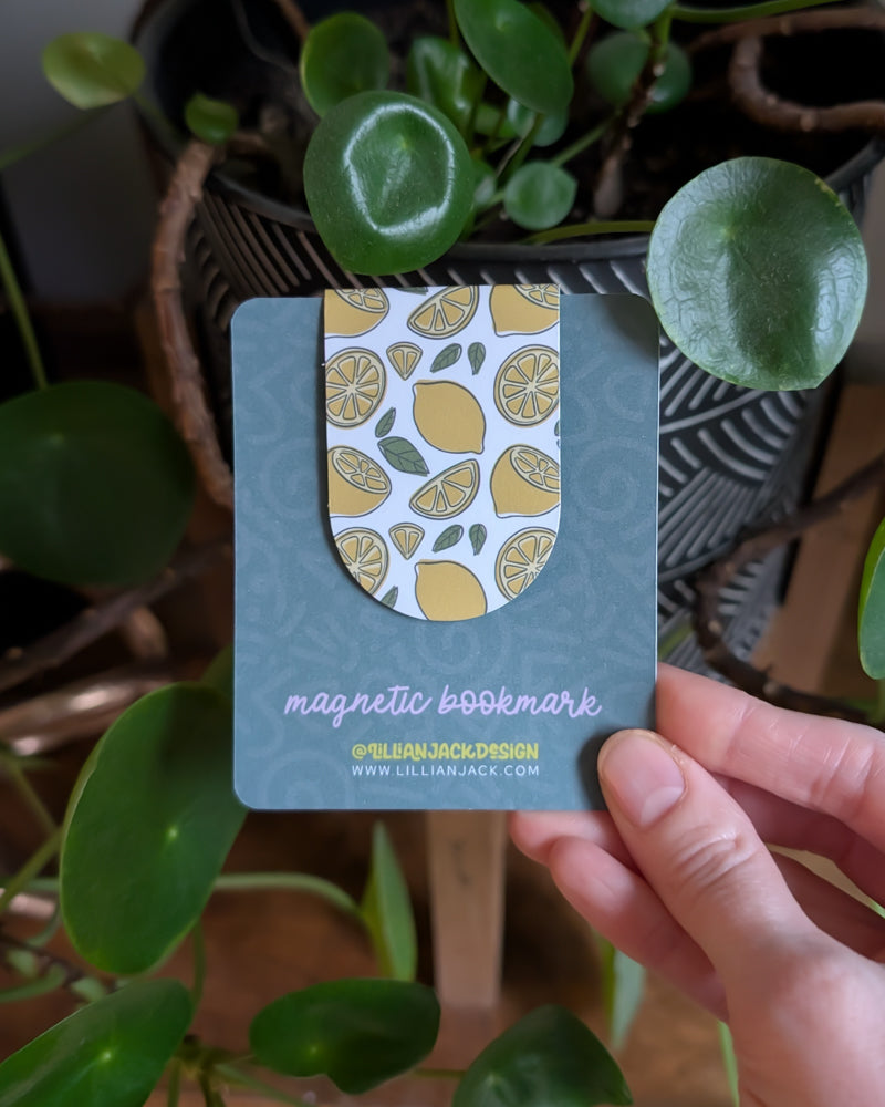 Lemons Magnetic Bookmark