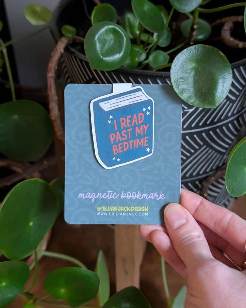 I Read Past My Bedtime Magnetic Bookmark