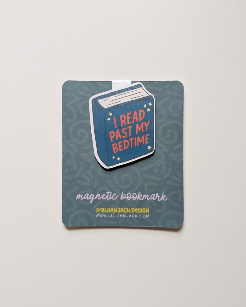 I Read Past My Bedtime Magnetic Bookmark