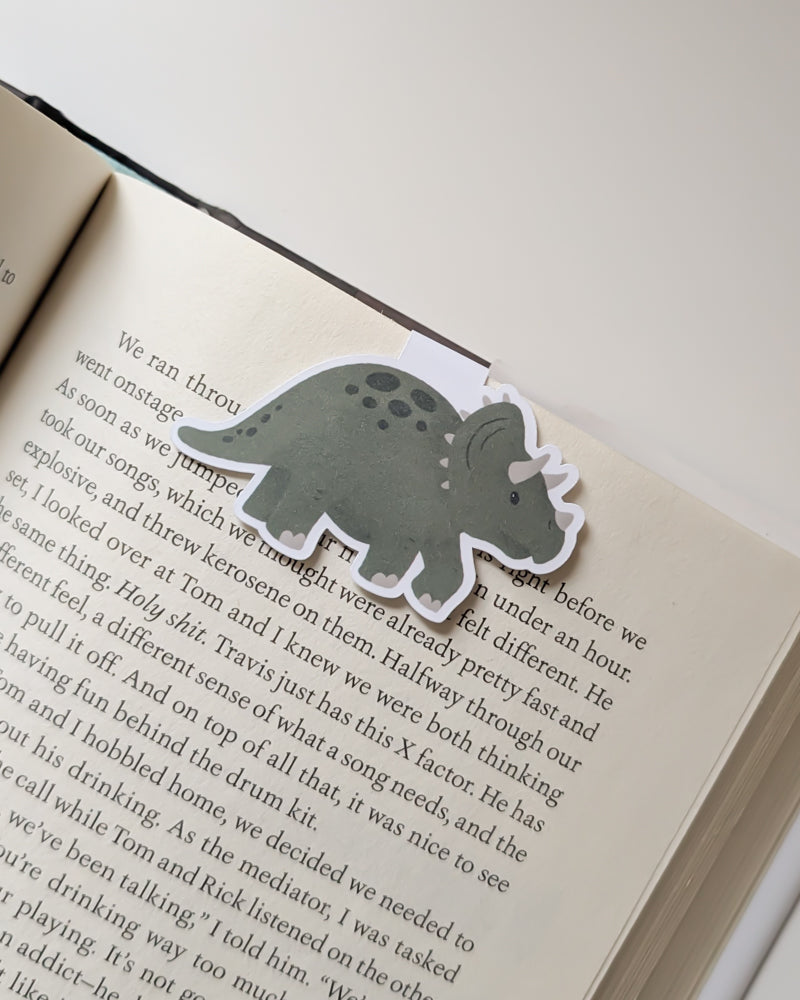 Triceratops Magnetic Bookmark