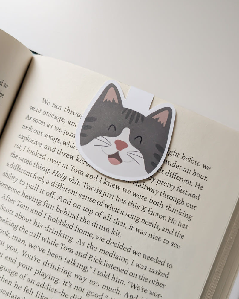 Tabby Cat Magnetic Bookmark