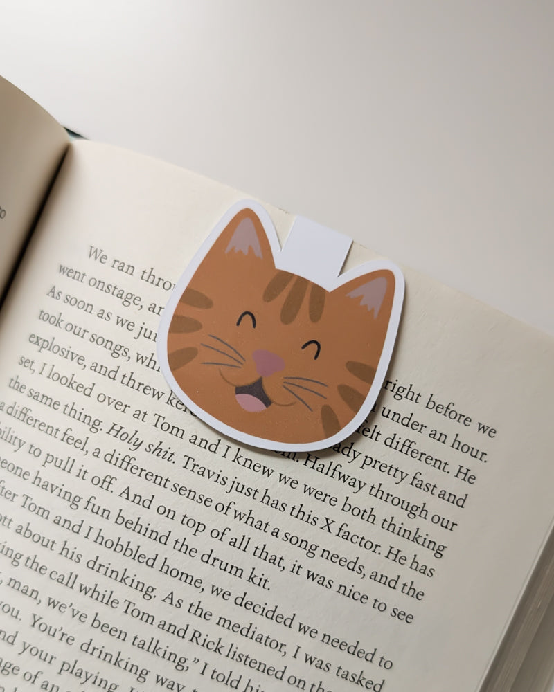 Ginger Cat Magnetic Bookmark