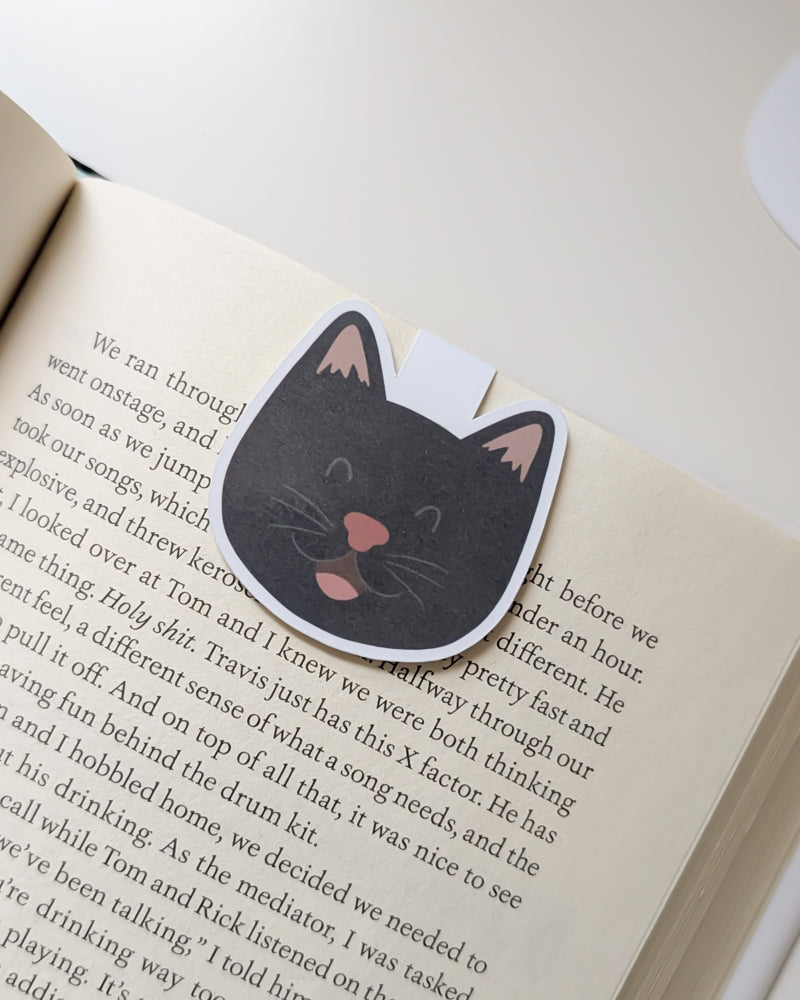 Black Cat Magnetic Bookmark