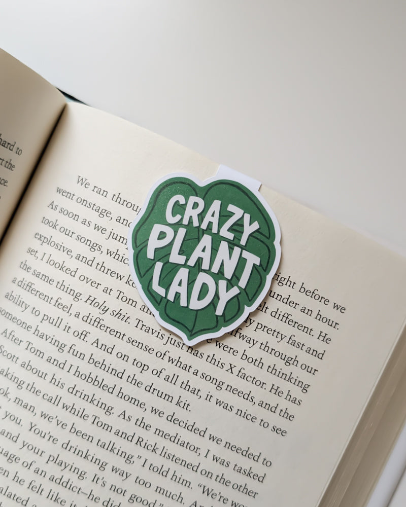 Crazy Plant Lady Magnetic Bookmark