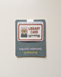 Library Card Magnetic Bookmark