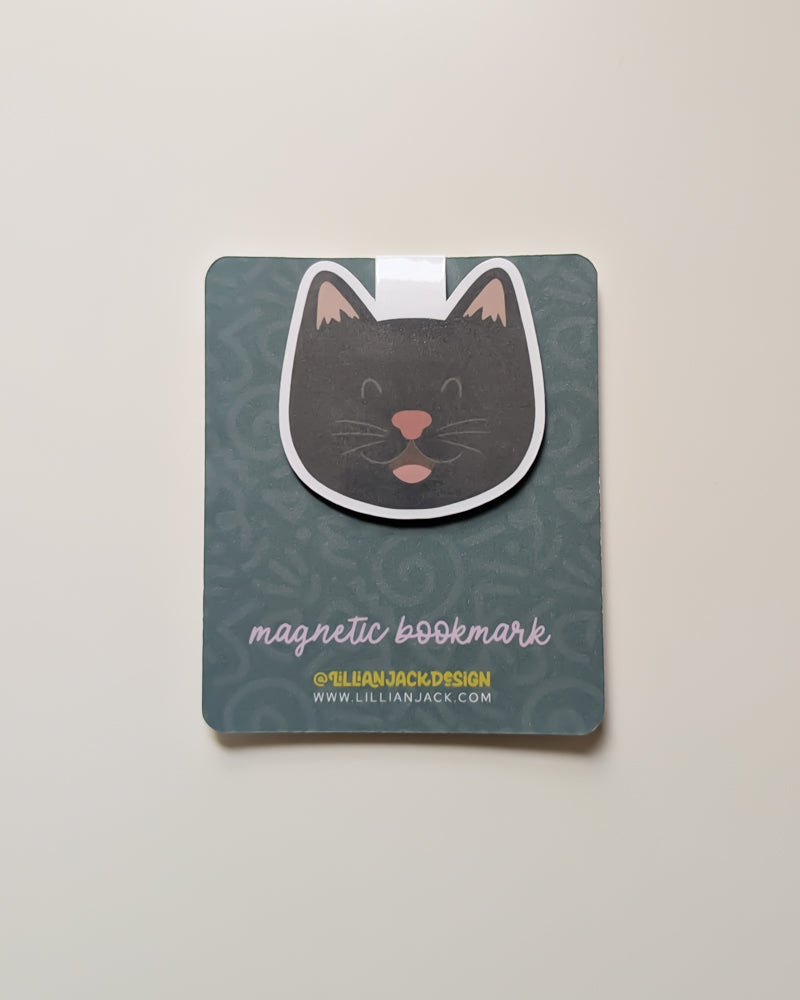 Black Cat Magnetic Bookmark