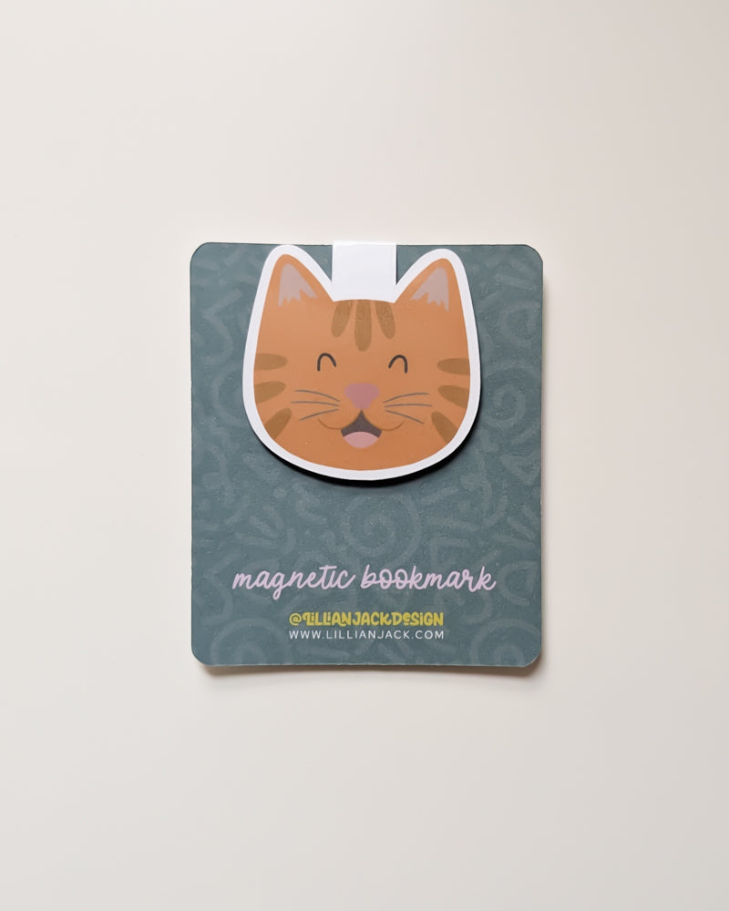 Ginger Cat Magnetic Bookmark