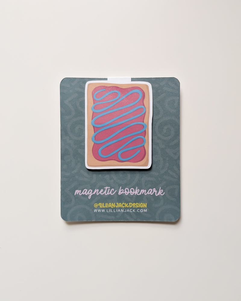 Pink Pop Tart Magnetic Bookmark
