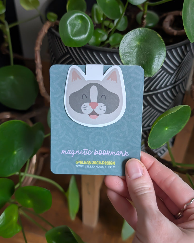 Siamese Cat Magnetic Bookmark