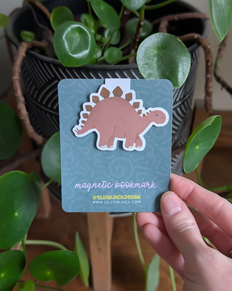 Stegosaurus Magnetic Bookmark