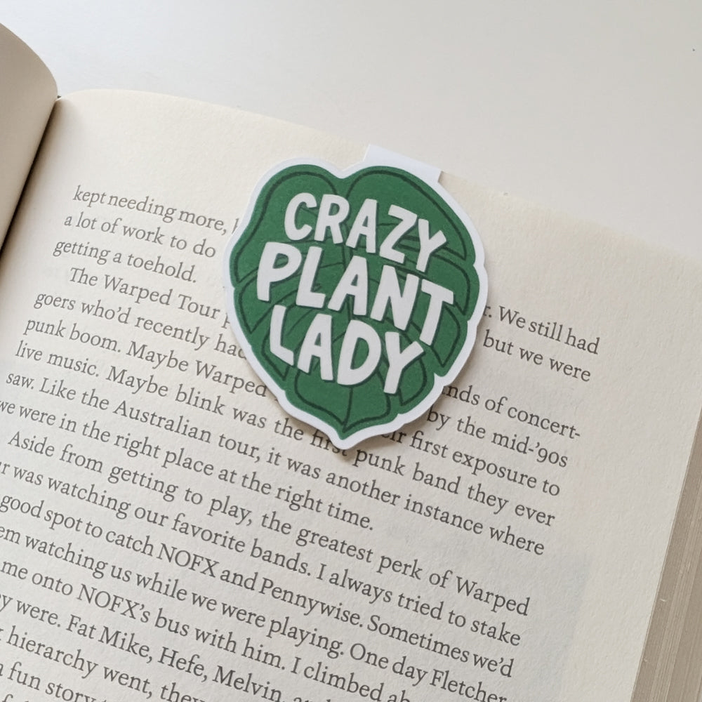 Crazy Plant Lady Magnetic Bookmark