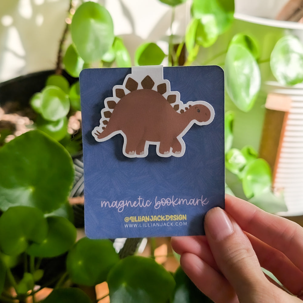 Stegosaurus Magnetic Bookmark